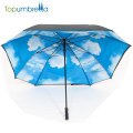 high quality Auto open advertising straight golf square umbrella